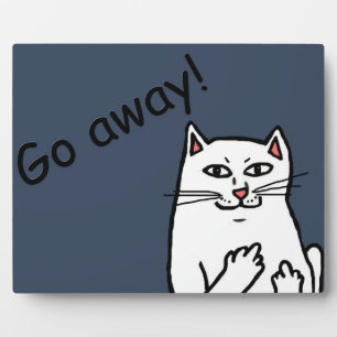 Plaque Photo Naughty Cat