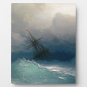 Plaque Photo Navire sur Stormy Seas, Ivan Aivazovsky (Devant)