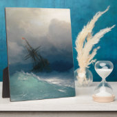 Plaque Photo Navire sur Stormy Seas, Ivan Aivazovsky (Côté)