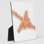 Plaque Photo Nazca Lignes Colibri Avec Effet Papier Rincé (Côté)