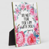 Plaque Photo Ne craignez pas que je sois avec vous pour citer l (Côté)
