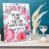 Plaque Photo Ne craignez pas que je sois avec vous pour citer l (Côté)