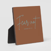 Plaque Photo "Ne crains pas." Ésaïe 41:10 (Recto)