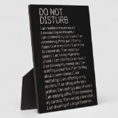 Plaque Photo Ne pas déranger (Côté)