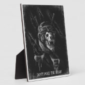 Plaque Photo Ne pique pas l'ours (Côté)