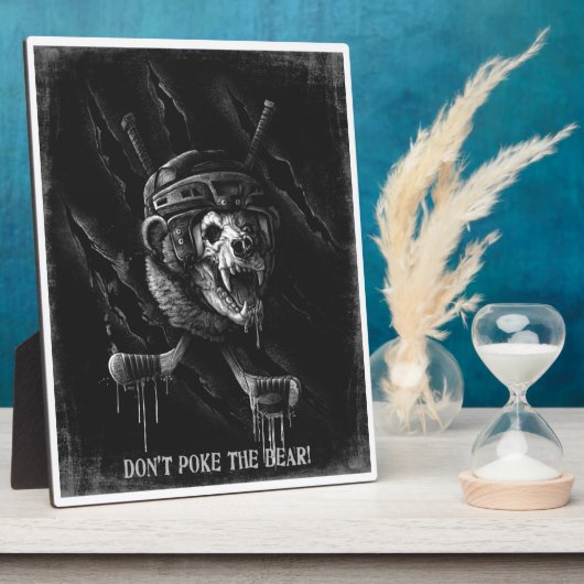 Plaque Photo Ne pique pas l'ours (Côté)
