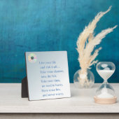 Plaque Photo Ne vous inquiétez jamais (Insitu)