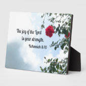 Plaque Photo Néhémie 8:10 La joie du Seigneur... (Côté)