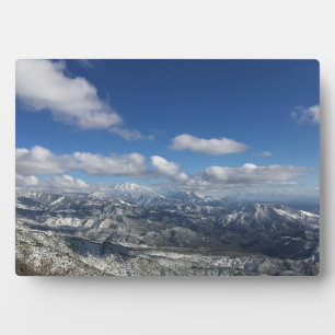 Plaque Photo Neige de montagne