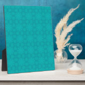 Plaque Photo Neige de Noël Turquoise (Côté)