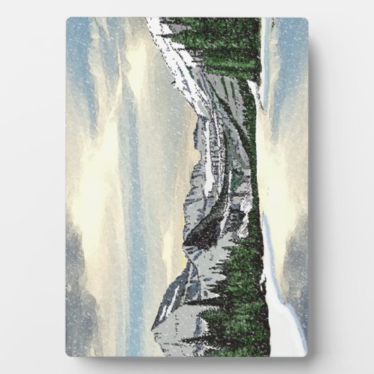 Plaque Photo Neige glaciaire (Devant)