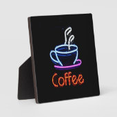 Plaque Photo Neon Coffee Sign (Recto)