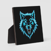 Plaque Photo Neon Wolf (Recto)