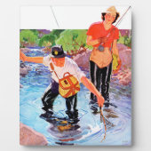 Plaque Photo Netting A Fish by R.J. Cavalière (Devant)