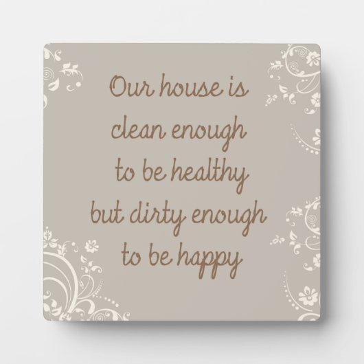 Plaque Photo Nettoyer Assez (Devant)