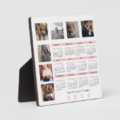 Plaque Photo New Year 2026 Calendar Family Multi Photo Collage (Recto)