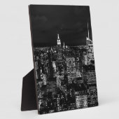 Plaque Photo New York City Night Skyline (Côté)