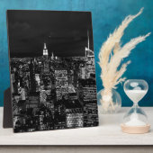 Plaque Photo New York City Night Skyline (Côté)