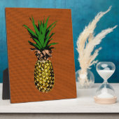 Plaque Photo Newsprint ananas (Côté)