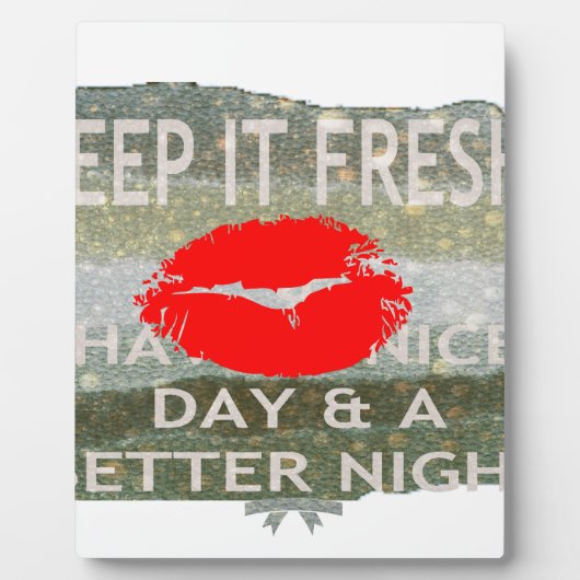 Plaque Photo Nice et parfait enregistrer la date (Devant)