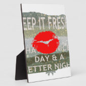 Plaque Photo Nice et parfait enregistrer la date (Côté)