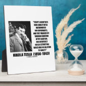 Plaque Photo Nikola Tesla Scientists Équation Aucun Citation De (Côté)