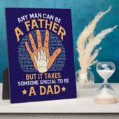 Plaque Photo N'importe quel homme peut être père (Côté)