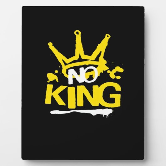 Plaque Photo No King Minimal Clean (Devant)