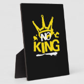 Plaque Photo No King Minimal Clean (Côté)