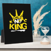 Plaque Photo No King Minimal Clean (Côté)