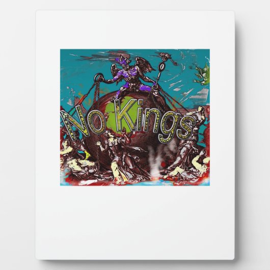 Plaque Photo No Kings Classic Modern Minimal Style (Devant)