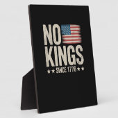 Plaque Photo No Kings In America Since 1776 Freedom Spirit Look (Côté)