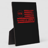 Plaque Photo No Kings In America United States Independence Cla (Côté)