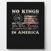 Plaque Photo No Kings In America United States Independence Cla (Devant)
