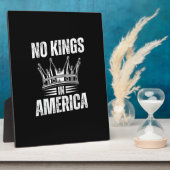 Plaque Photo No Kings In America United States Independence Vin (Côté)