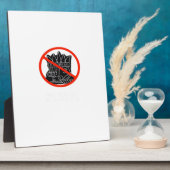 Plaque Photo No Kings In The USA America Say No King Classic Re (Côté)