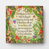 Plaque Photo Noël au ciel Inspiration Plutôt (Devant)