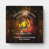 Plaque Photo Noël de l'univers de la Nativité chrétienne (Devant)