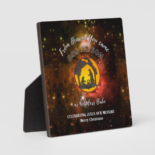 Plaque Photo Noël de l'univers de la Nativité chrétienne