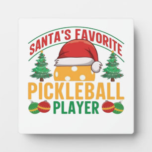 Plaque Photo Noël de Pickball