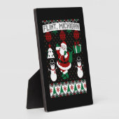 Plaque Photo Noël Douille moche Flint Michigan (Côté)