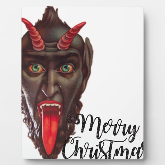 Plaque Photo noël du krampus (Devant)