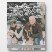 Plaque Photo Noël en couverture du magazine Retraite (Devant)
