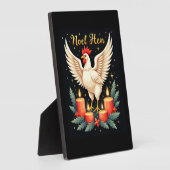 Plaque Photo Noel Hen Chicken (Côté)