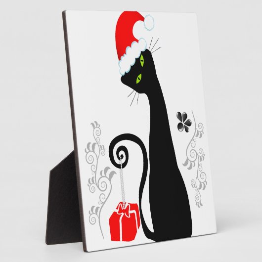 Plaque Photo Noël moderne Kitty (Côté)