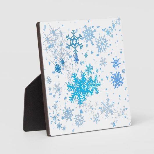 Plaque Photo Noël neige (Recto)