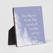 Plaque Photo Noël - Quand ils ont vu l'étoile (Recto)