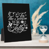 Plaque Photo Noël Soirée Joyeux Noël C'Est La Saison Jolly (Côté)