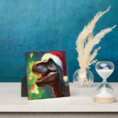 Plaque Photo Noël T-Rex 2 (Insitu)