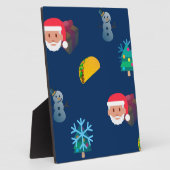 Plaque Photo noël taco emoji (Côté)